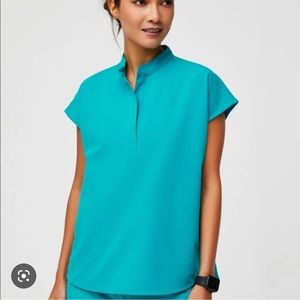 Figs rare teal Rafaela top XL
